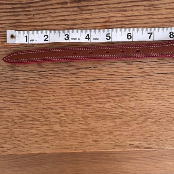 Vintage Red, Brown and Gold Leather Western Tony Lama Belt main image 5